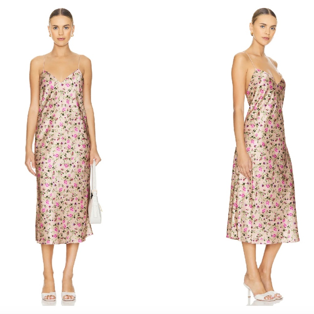 CAMI NYC Myla midi slip dress